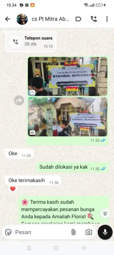 Testimonial Papan Bunga panakkukang