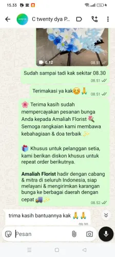 Testimonial Standing Flower panakkukang